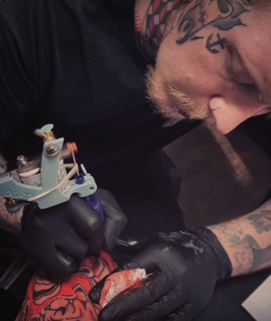 Noah Beach a tattoo artist and co owner of Near Me Tattoo in Woodstock Georgia 30189